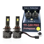 Tobys TY100 PRO 9007 2 Pieces Car LED Headlight Bulbs Original 100W Power 10000 Lumens With Color Temperature 6500K