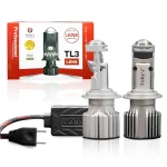 Tobys New TL3 H7 Led Headlight Bulbs with Mini Projector Lens High/Low beam DC12V 6500K white light