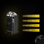 Tobys Lens Pro-006 3 Inch Bi LED Projector 80watts/pair power with 6000k Color Temperature Car Headlight - Image 5