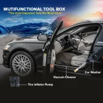 Toby's Cordless Strong DC12V Handheld Wet And Dry Portable Car Wash Vacuum Cleaner With Tire Inflator - Image 3