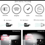 Tobys Lens Plus-4DT 3 Inch Bi LED Projector Headlight with 150watts/Pair Power and 6000K Color Temperature - Image 7