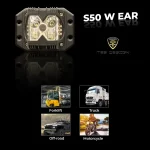 TBS DESIGN New Launched 4" 50W/Set Power Work Light Mini Auxiliary Headlight for Car Truck Motorcycle (White) - Image 3