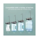 Water Dispenser Pump Rechargeable Electric Drinking Water Dispenser Portable Automatic Pump, Black - Image 4