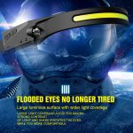 Tobys Headlamp 02 LED Head USB Headlamp Rechargeable 5 Modes Waterproof 600 Lumens COB LED Headlight Motion Sensor Headtorch with IPX4 Hands-Free Flashlight for Kids Adults Running Camping Hiking - Image 7