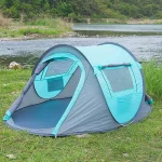 Toby's New Camping Instant Tent, Pop Up Tent Water Resistant Dome,Easy Setup for Camping Hiking and Outdoor Portable Tent with Carry Bag for 4 Seasons (Automatic Tent-250 * 145 * 100)