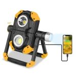 Toby's Magnetic Base 6000 Lumen Work Light, 10 Hours Long Lasting 360?Rotating 7000K Warm Rechargeable Work Light, Folding Waterproof Led Work Light for Flood Light Job Site Car Inspection Camping Emergency - Image 2
