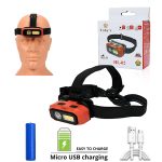 Tobys HL-02 LED Head Torch COB Headlamp Headlight Running Head Torch LED Super Bright  Rechargeable DIY Head Lamp