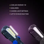 Toby's New COB LED Workshop Lamp Inspection Lights with Hook and Magnetic Holder, Double Power LED Camping Lamp for Car Repair Workshop Camping (T19) - Image 9