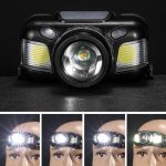 Tobys Headlamp-03 With Portable Motion Sensor LED Headlight Powerful Headlamp COB Flashlight Torch head light For Camping Fishing Cycing