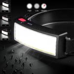 Tobys Headlamp 04 COB Headlight USB Rechargeable Light LED Floodlight Outdoor Camping Head-Mounted Strong Headlight Daily Use - Image 2