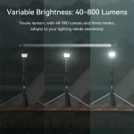 Toby's CPL-T24 Camping Light Telescopic Collapsible 800 Lumens Smart Remote Magnetic Base - Image 7