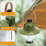 Toby's CPL-T37 Led Camping Lights Portable Retro Atmosphere Lantern Stepless-dimming Knob Rechargeable Desk Lamp Reading Night Lights for Bedroom Office Hiking - Image 4