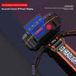 Tobys Headlamp 01  4Modes 8*XPG LED Headlamp USB Rechargeable Long Shoot Camping Head Light - Image 6