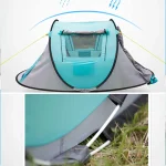 Toby's New Camping Instant Tent, Pop Up Tent Water Resistant Dome,Easy Setup for Camping Hiking and Outdoor Portable Tent with Carry Bag for 4 Seasons (Automatic Tent-250 * 145 * 100) - Image 5