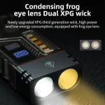 TOBY'S Mini LED pocket flashlight 13 light modes With double arc ignition COB Side Light Fluorescent effect USB-C charging UV light 110 DB emergency Beep - Image 5