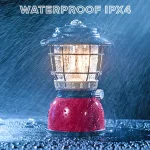 Toby's CPL-T06 Portable Camping USB Charging Lamp Tent Outdoor Lamp | Rechargeable Emergency Light LED Carrying Light, Lantern Rainproof Shield Ultralight Lamp, Rechargeable Camping Lantern Light (Red) - Image 5