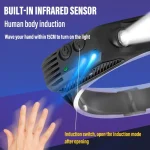 Toby's LED Super Bright COB LED Head Torch 8 Lighting Modes Headlamp Hard Hat Light with Motion Sensor and IPX4 Waterproof - Image 5