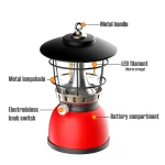 Toby's CPL-T06 Portable Camping USB Charging Lamp Tent Outdoor Lamp | Rechargeable Emergency Light LED Carrying Light, Lantern Rainproof Shield Ultralight Lamp, Rechargeable Camping Lantern Light (Red) - Image 9