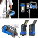 Tobys Multifunctional Hunting Spotlight Warning Red Flood Work Lamp 10W 1000 Lumens Rechargeable 12v Tripod Mounted with 5W - Image 7