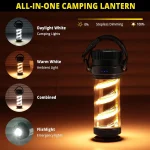 Toby's LED Camping Lantern Rechargeable - Portable Flashlight Lanterns with 1000LM IPX5 Waterproof Survival Kit Emergency Tent Light for Indoor Outdoor Hurricane Hiking Fishing Home Power Outages - Image 4