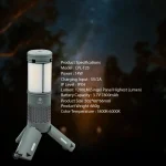 Toby's New CPL-T25 Telescopic Camping Lights Rechargeable 7800mAh, LED Collapsible Camping Lantern Portable with RGB/SOS Light and IPX4 Waterproof for Hiking Camping Emergency - Image 3