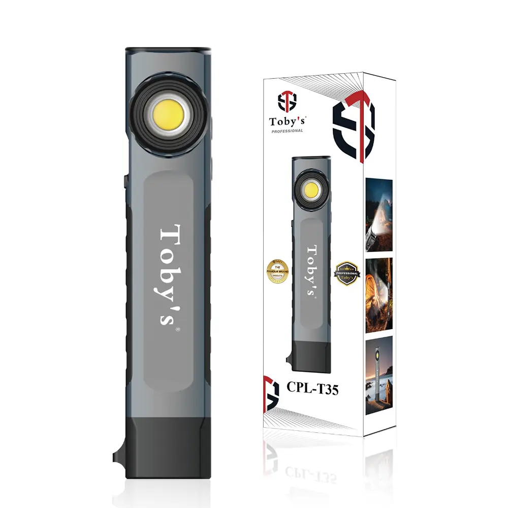 CPL-T35-1.webp Toby's CPL T35 Rechargeable Work Light 750 Lumens 1500 mAh Battery Power Ultra-Thin Spot & Flood Flashlight - Image 1