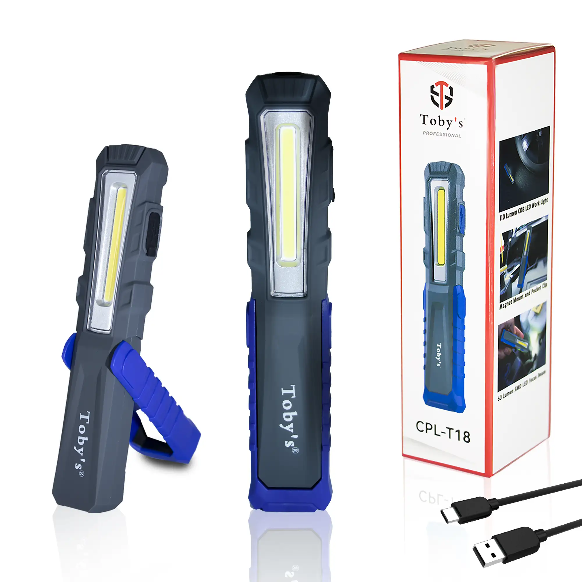 CVR-22-2.webp Toby's New COB LED Workshop Lamp Inspection Lights with Hook and Magnetic Holder, Double Power LED Camping Lamp for Car Repair Workshop Camping (T18) - Image 1