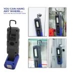 Toby's New COB/SMD LED Workshop Lamp Inspection Lights with Hook and Magnetic Holder, Double Power LED Camping Lamp for Car Repair Workshop Camping (CPL-T20) - Image 5