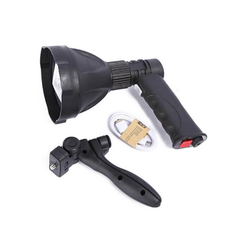 Outdoor-Portable-LED-Handheld-Flashlight-Torch-Spotlight-Searchlight-2-1.jpg Outdoor Portable LED Handheld Flashlight, Torch Spotlight, Searchlight - Image 1
