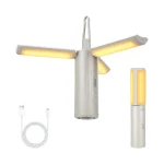 Toby's New Camping Lantern 3500mAh Rechargable , 750 Lumens Hanging Camping Lights Portable Collapsible Camp Lamp 3 Light Modes Waterproof Led Lantern Flashlight for Tents Hiking Camping Emergency Power Cut