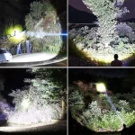 Toby's Rechargeable Spotlight, 150000 Lumens Solar Flashlight Led Spot Light Outdoor Handheld with Cob Light, 3000mAh 4 Color 6 Modes Portable Spotlight Flashlight for Hunting Boating Marine - Image 7