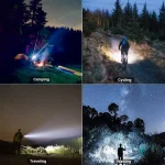 Toby's Rechargeable Spotlight, 150000 Lumens Solar Flashlight Led Spot Light Outdoor Handheld with Cob Light, 3000mAh 4 Color 6 Modes Portable Spotlight Flashlight for Hunting Boating Marine - Image 8