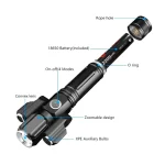 Toby's LED Tactical Flashlight 1000 Lumens Electric Torch Ultra-Bright Handheld Travel Flashlight Rechargeable Waterproof Zoomable 4 Modes for Outdoor, Camping, Biking, Hiking, Emergency - Image 4