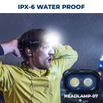 Tobys Headlamp 07 Head-Mounted COB Headlight USB Rechargeable LED Floodlight for Outdoor Camping - Image 8