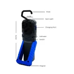 Toby's New COB LED Workshop Lamp Inspection Lights with Hook and Magnetic Holder, Double Power LED Camping Lamp for Car Repair Workshop Camping (T19) - Image 5