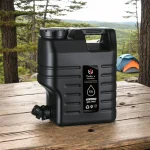 Tobys 12L Water Bucket BPA Free Portable Camping Water Container With Tap Large Capacity Water Storage Bin For Camping, Outdoor Party, Van, RV, Emergency (Color: Black) - Image 7