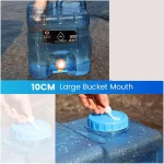 Toby’s 15L Pure Water Bucket Food Grade HDPE Camping & Household Water Storage Container with Tap And Handle - Image 5