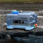 Tobys 22L Pure Water Bucket Large Capacity Food Grade HDPE Water Storage Container with Tap And Handle for Camping, Travel And Household Use - Image 2