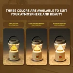 Toby's CPL-T40 Portable Camping Lantern 2400mAh Rechargeable LED Light, 250 Lumens, 5 Modes, Magnetic Base & Hanging Ring (62H Runtime) - Image 6