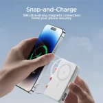 Tobys PB-02 MagSafe Wireless Power Bank 10000mAh 18W Fast Charging with Type-C Input, 3-Port Output & Built-in Bracket for iOS & Android - Image 2