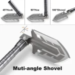 Tobys Shovel 01 Multifunctional Tactical Camping Shovel Portable Survival Tool with Fire Starter, Knife, Safety Hammer And Screwdriver - Image 8